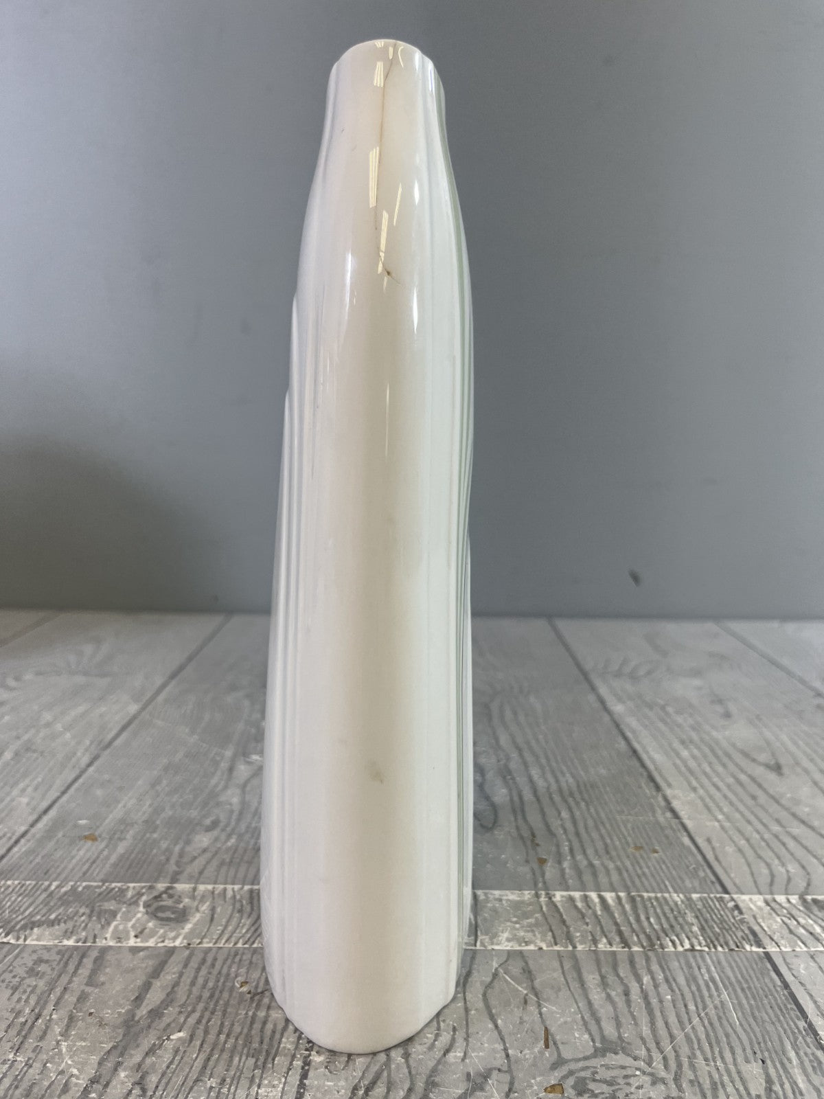 Vintage Royal Doulton Impressions Cypress Vase White with Muted Green Details