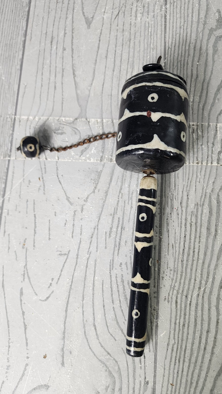 Vintage Tibetan Buddhist Prayer Wheel for Praying, blessing, Meditation, Healing