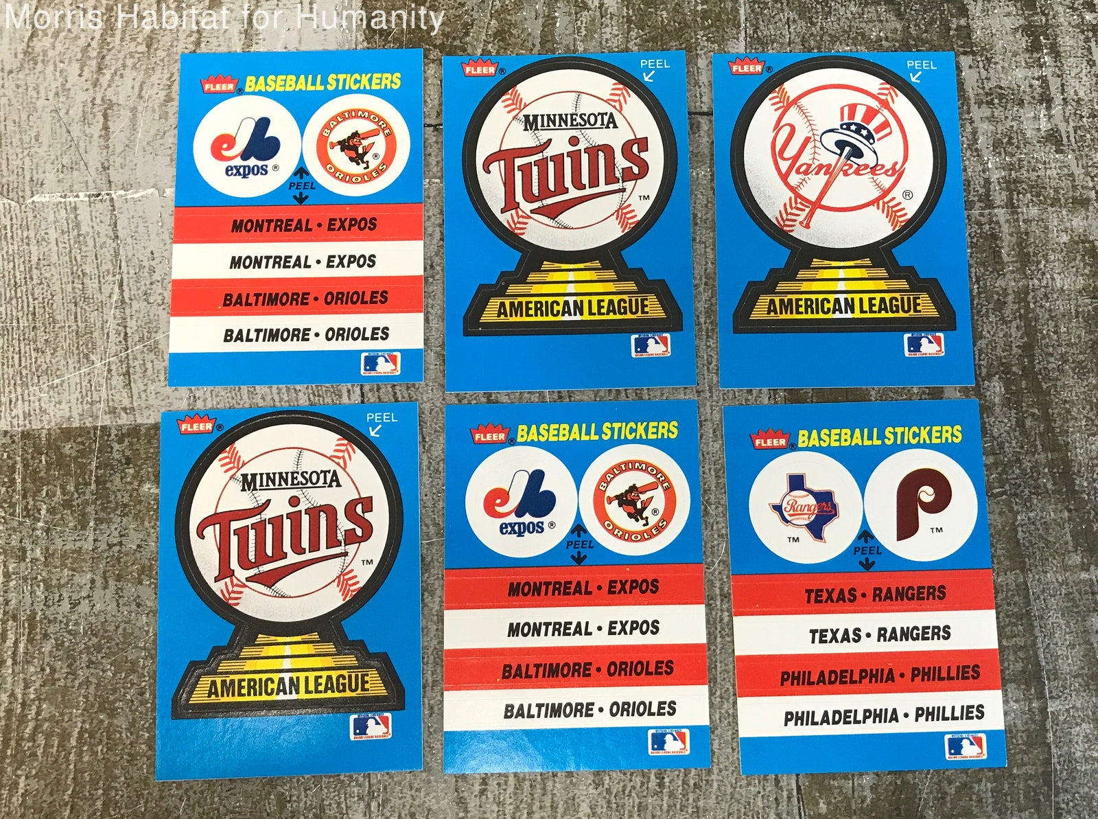 Fleer Baseball's Best 1987 MLB Sluggers Vs. Pitchers Stickers & Trading Cards