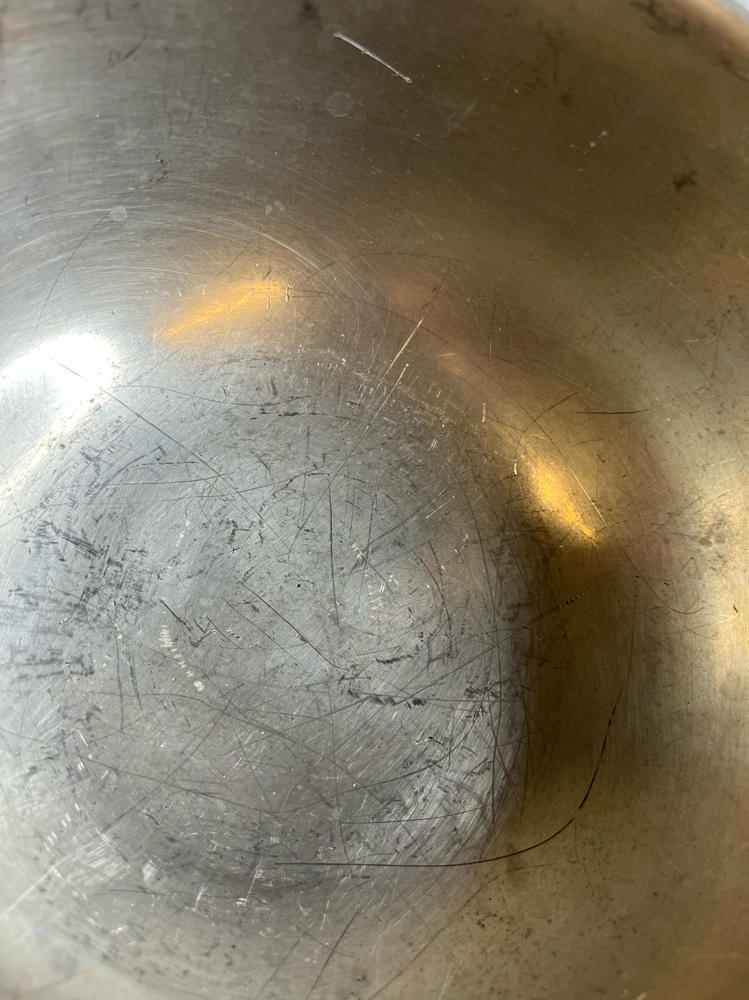 Vintage Woodbury Pewters Footed Bowl Connecticut USA Kitchen Collectible
