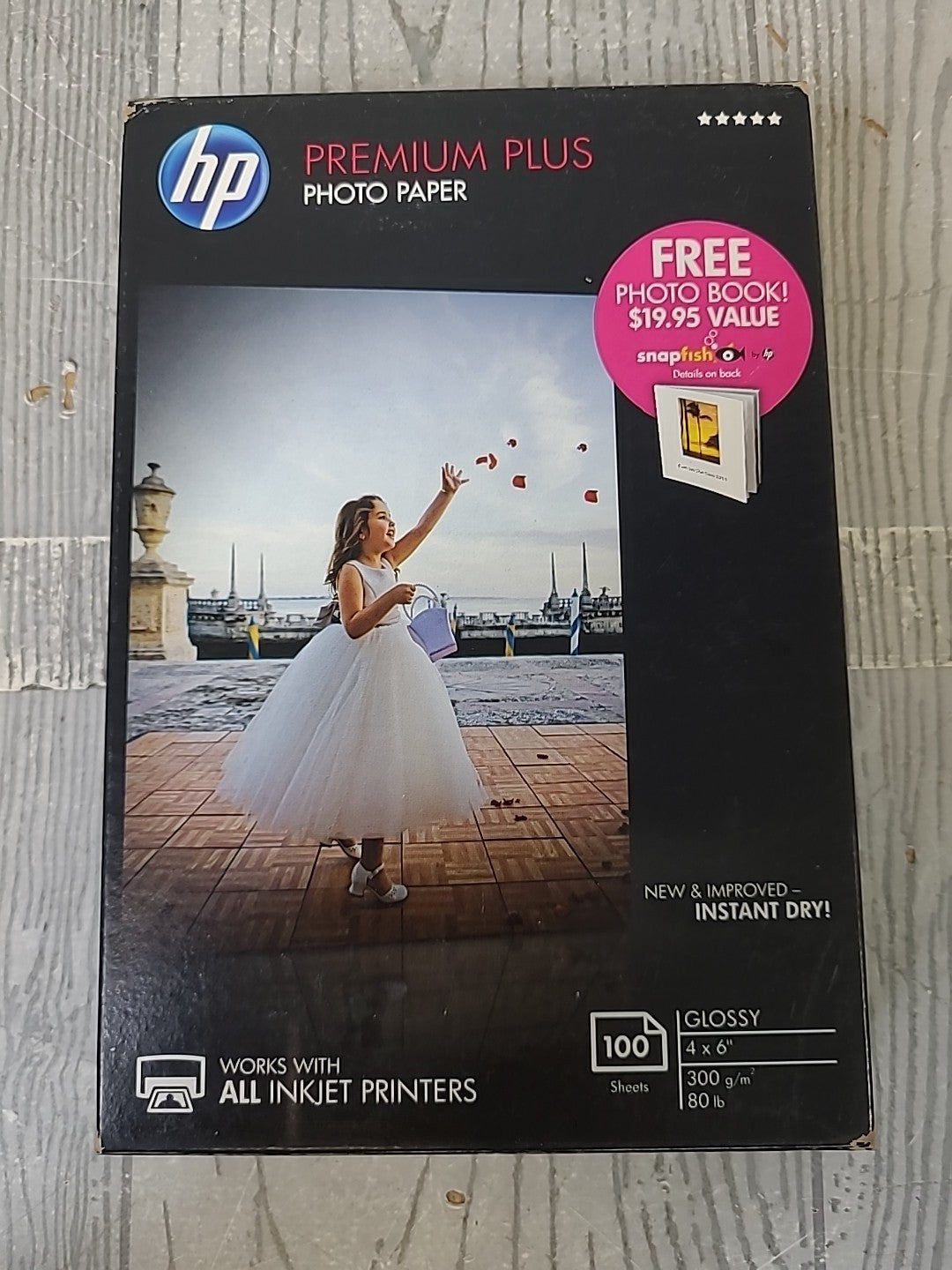 4" x 6" HP Premium Plus Photo Paper - Glossy - 400 Sheets for Inkjet Printers