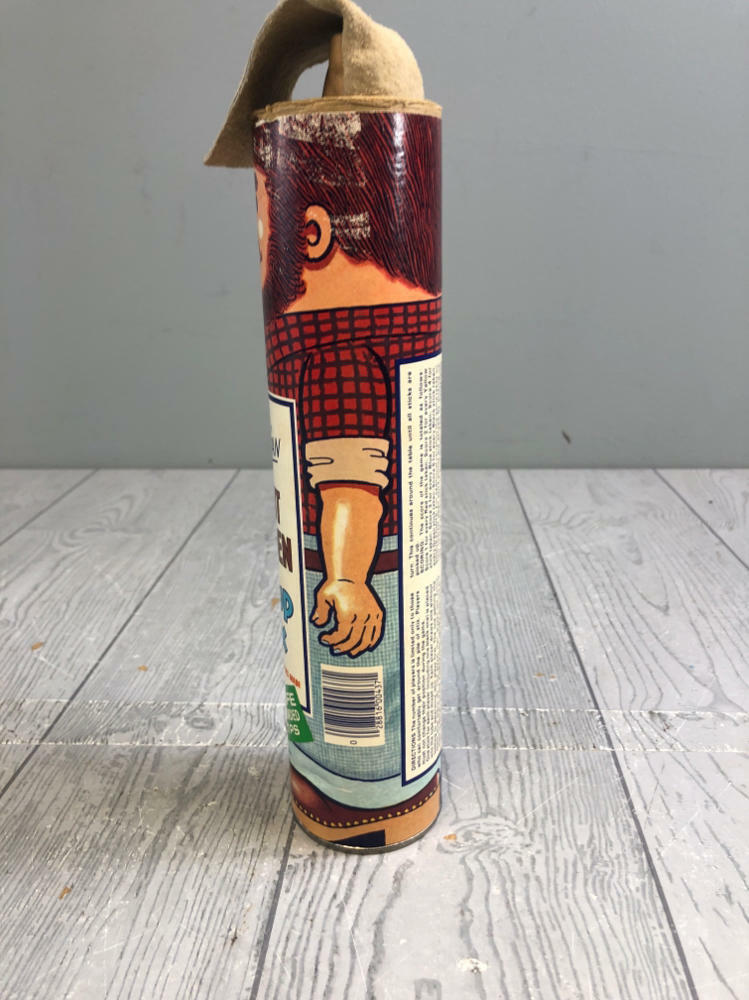 Vintage STEVEN 1978 Paul Bunyan Wooden Pic-Up Stix with Holder - No Lid Included