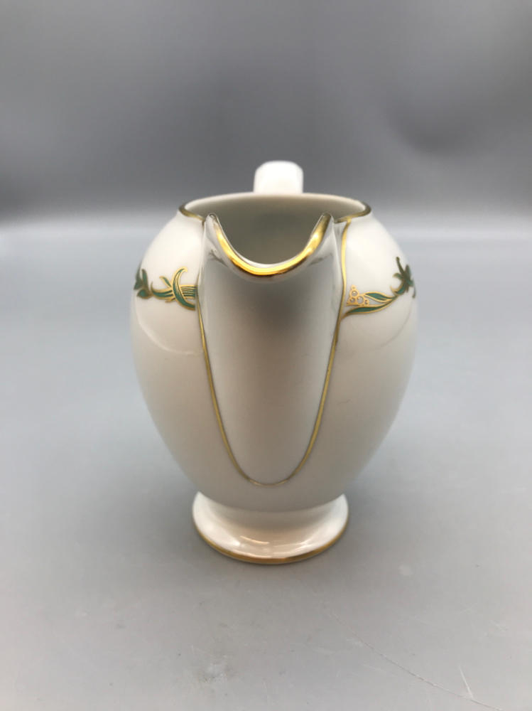 Rosenthal Continental Goldcrest Emerald Creamer - Bone China Made in Germany