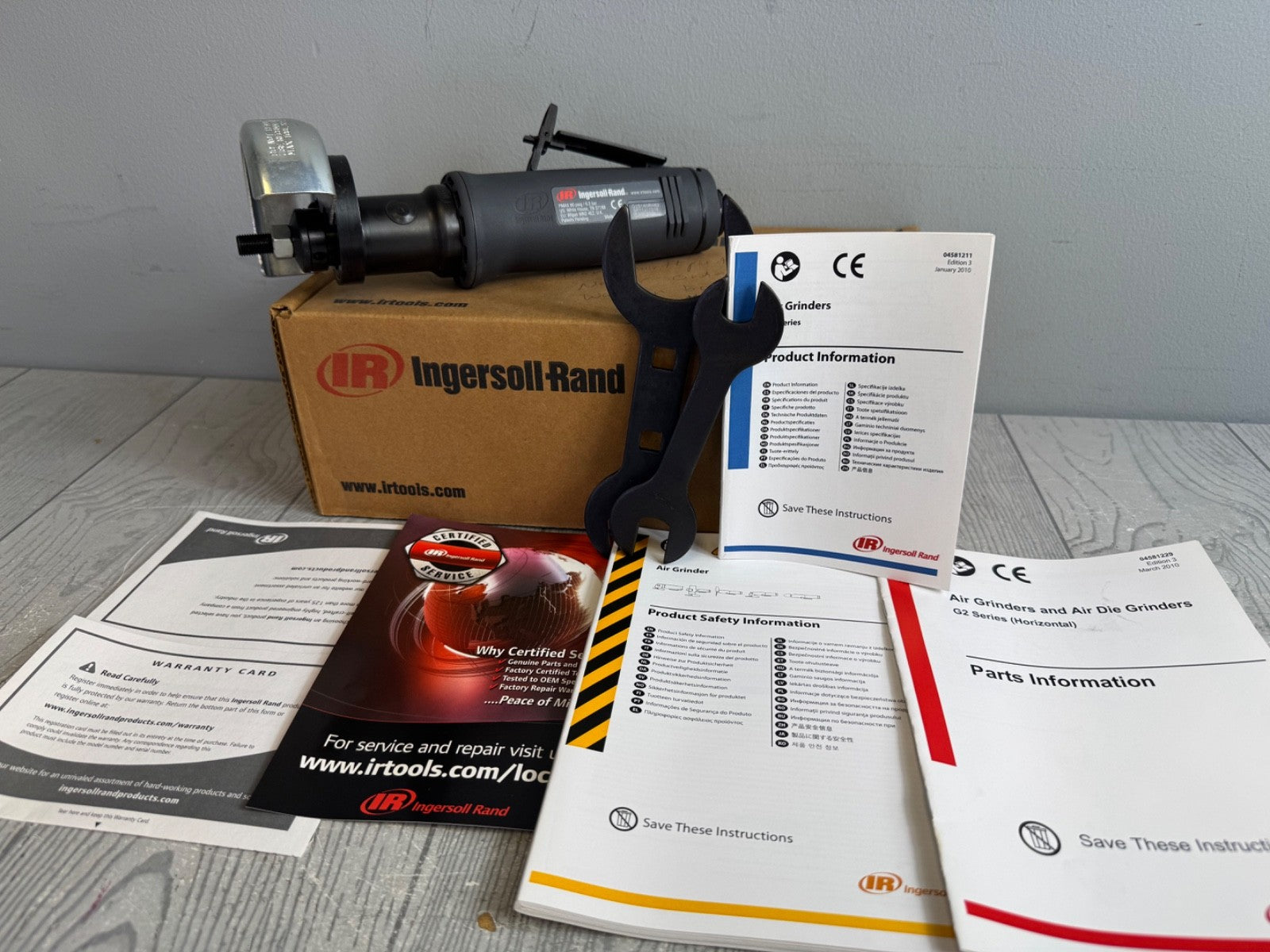 Unused Ingersoll Rand G2X180RH63 G2 Series 9" Horizontal Grinder- 18,000 rpm