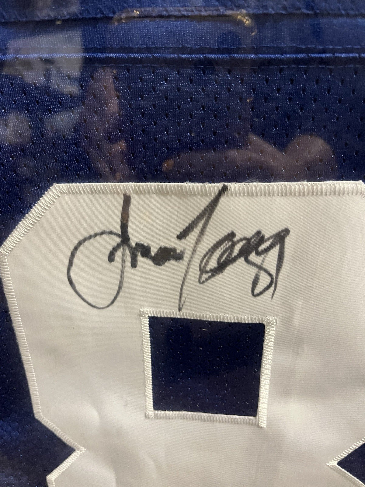 Amani Toomer Signed/Framed New York Giants Jersey Unauthenticated