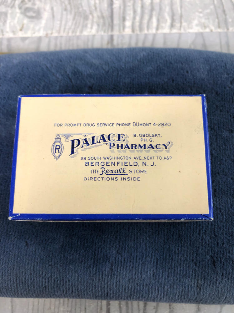Vintage Advertising Palace Pharmacy The Rexall Store Bergenfield, NJ