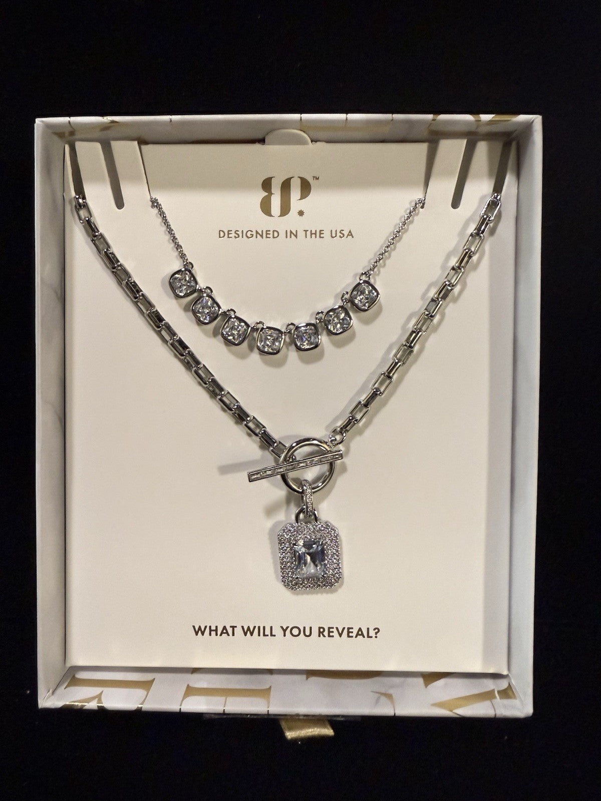 Luxe Layers Necklace By Bomb Party Summer 2025 Silver Color
