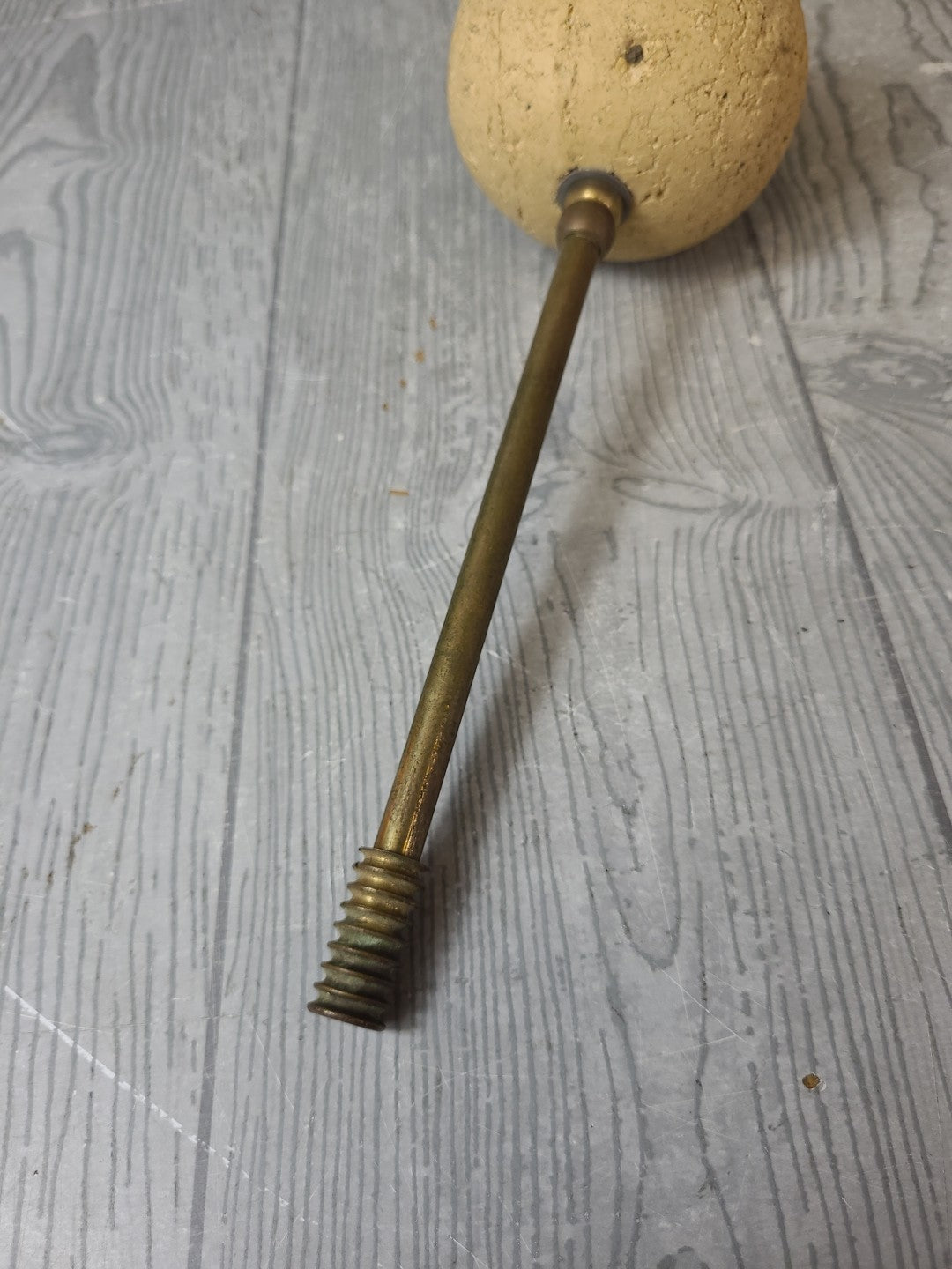 Vintage Brass Firestarter Mortar/ Pestle Kindling Lighter with Lid
