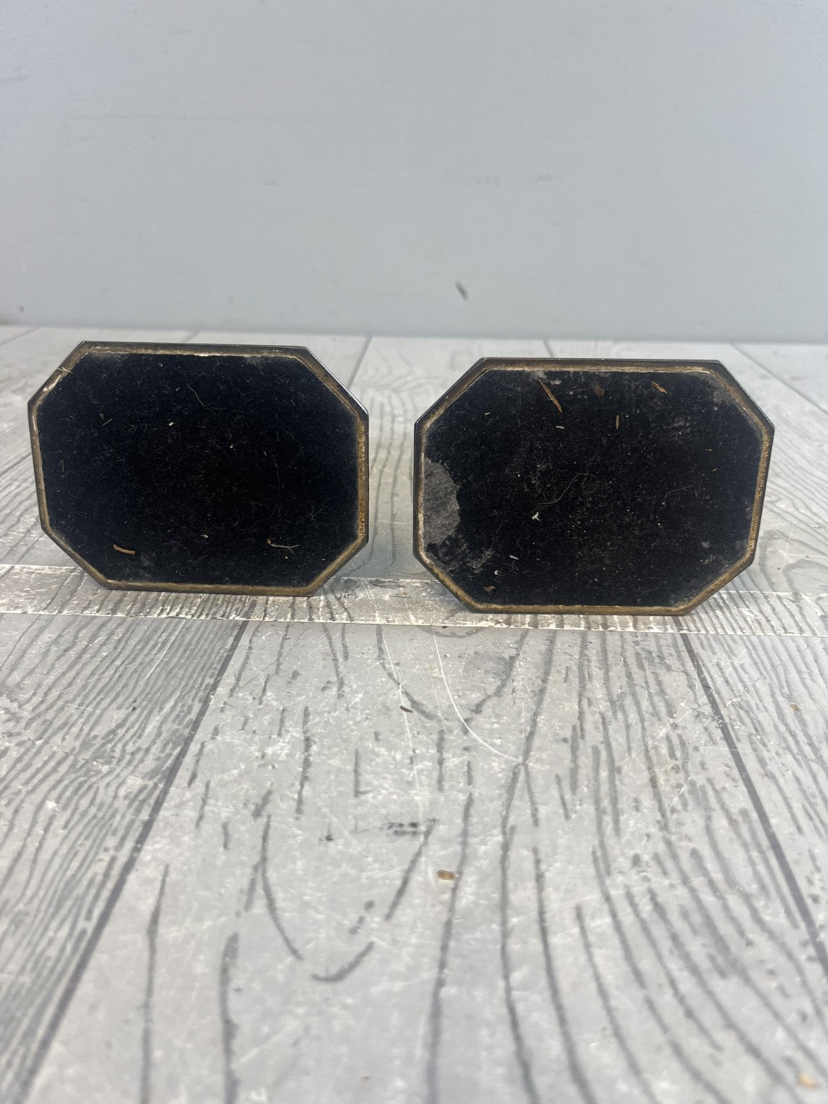 Vintage Pair of Midcentury Modern Brass Candlesticks Candle Holders Ornate