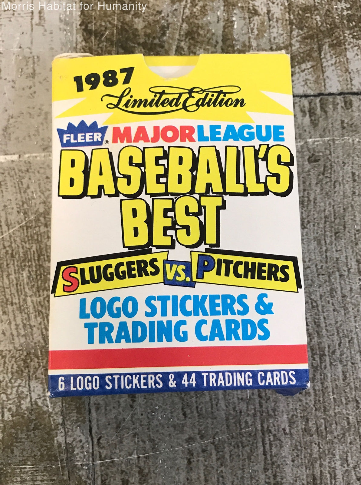 Fleer Baseball's Best 1987 MLB Sluggers Vs. Pitchers Stickers & Trading Cards