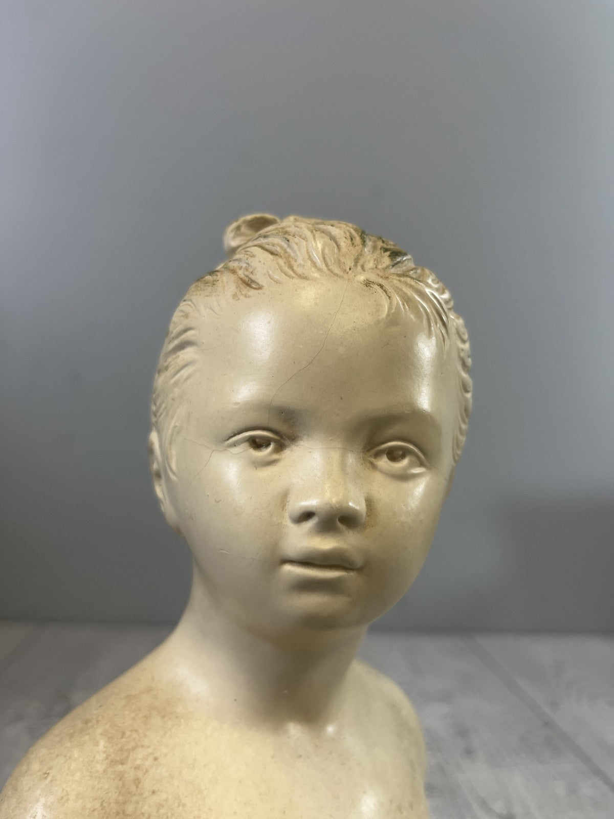 Vintage 1970s ABCO Girl Bust Alexander Backer Bust of Girl Sculpture