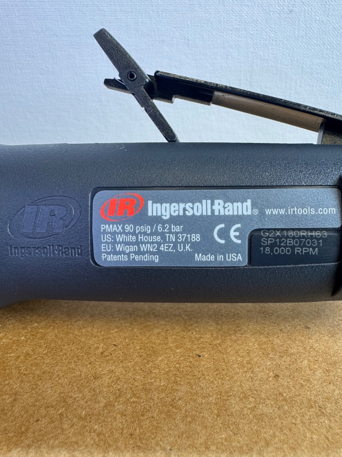 Unused Ingersoll Rand G2X180RH63 G2 Series Extended Straight Grinder- 18,000 rpm