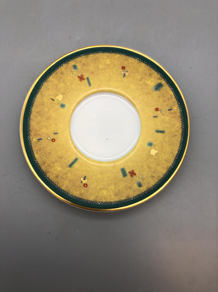 3 Piece Set of Goebel-Artis Orbis Goebel Espresso Cup, Saucer, and Candle Holder