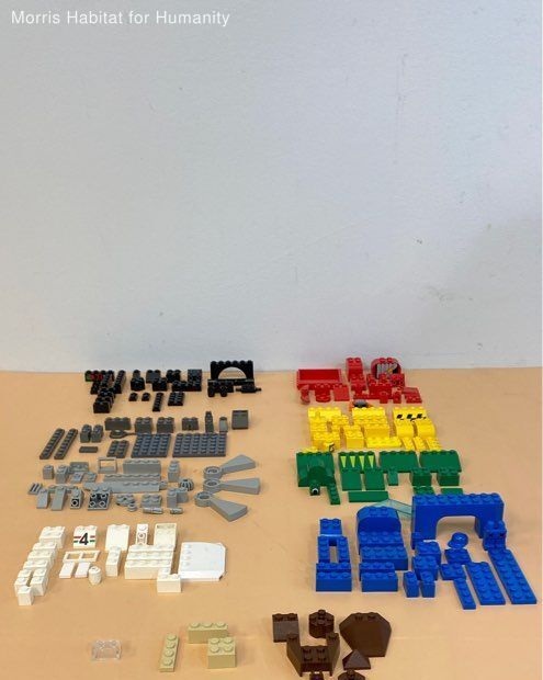 LEGO 1 lbs Lot Assorted Building Bricks for Replacements