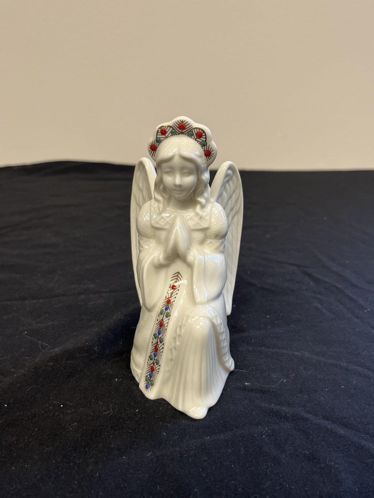 Vintage Lenox China Jewels Collection Nativity Kneeling Angel Figurine
