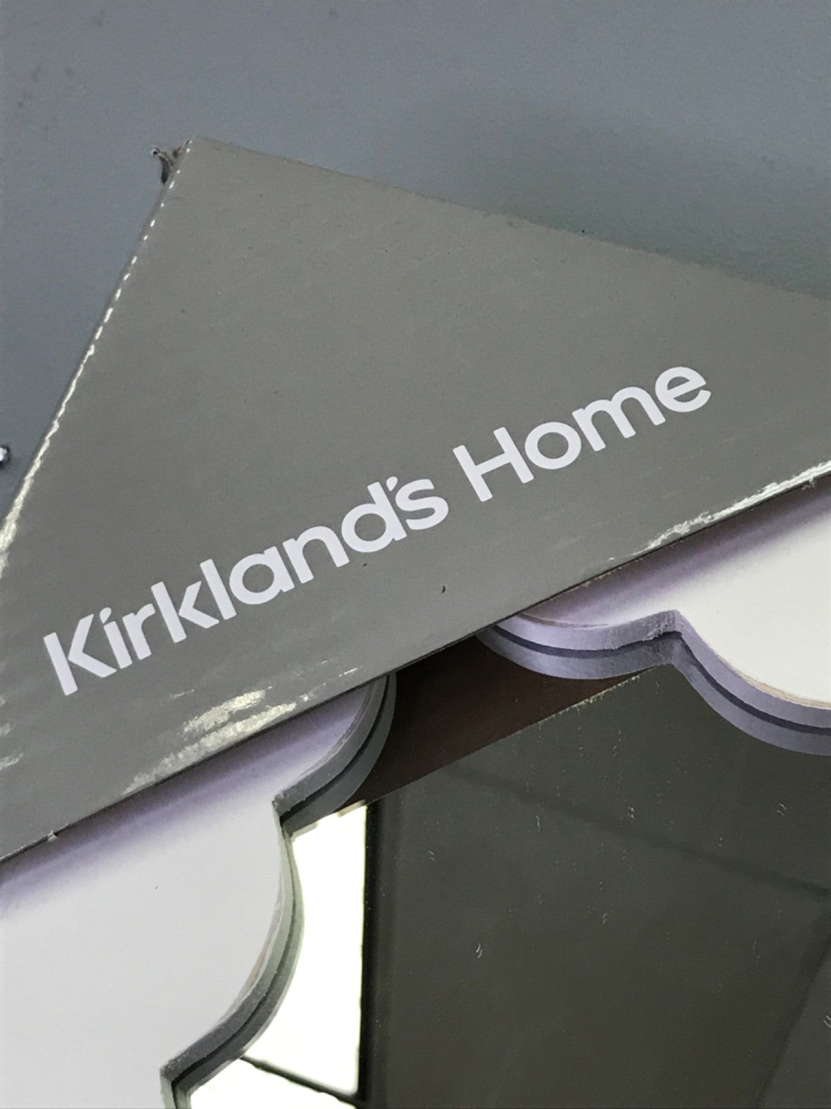 Kirkland's Home 40" x 30" Emerson Scalloped White Mirror