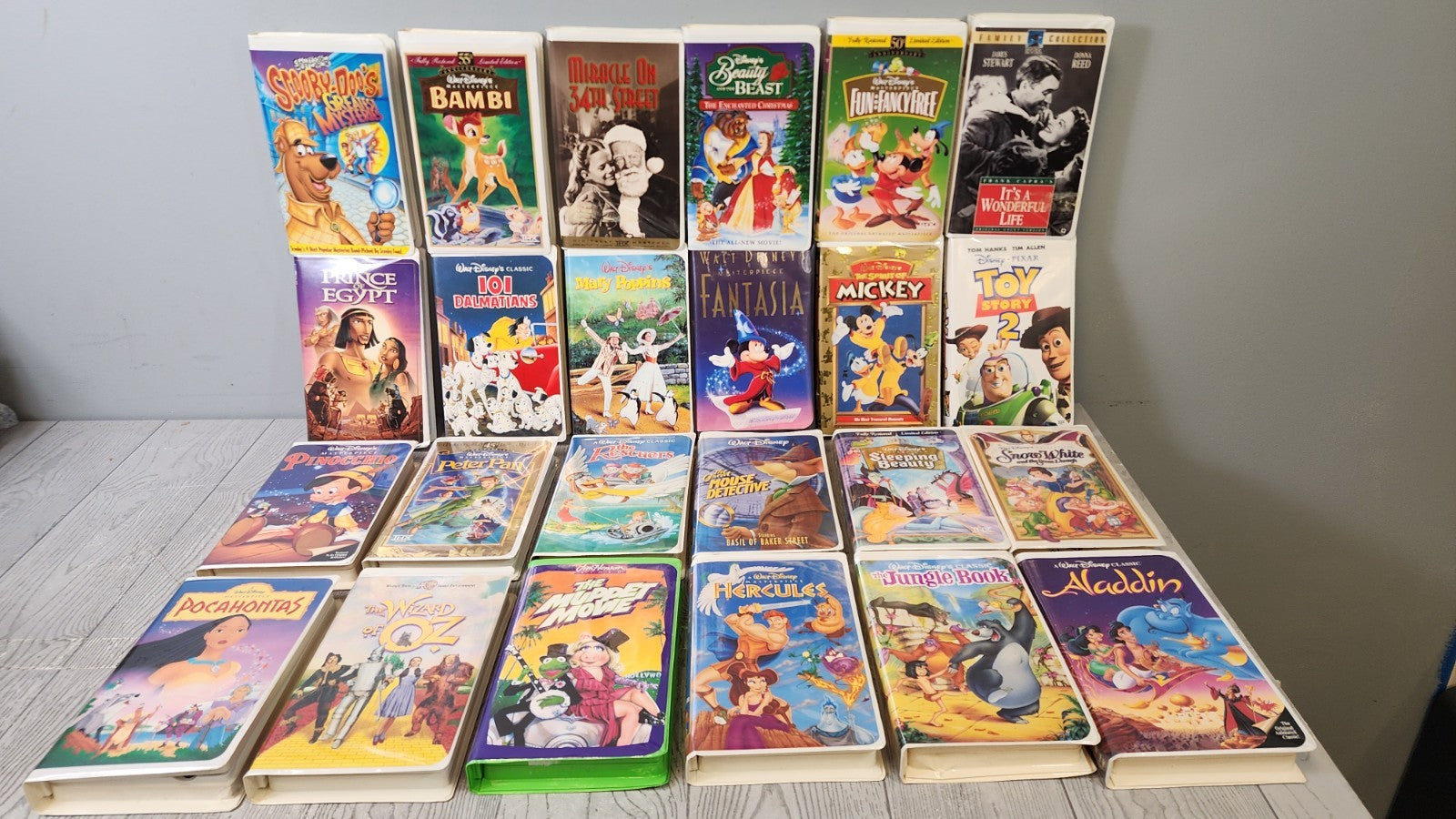 Vintage Lot of 74 Children's Movies Mostly Disney VHS Tapes Untested Video Tapes