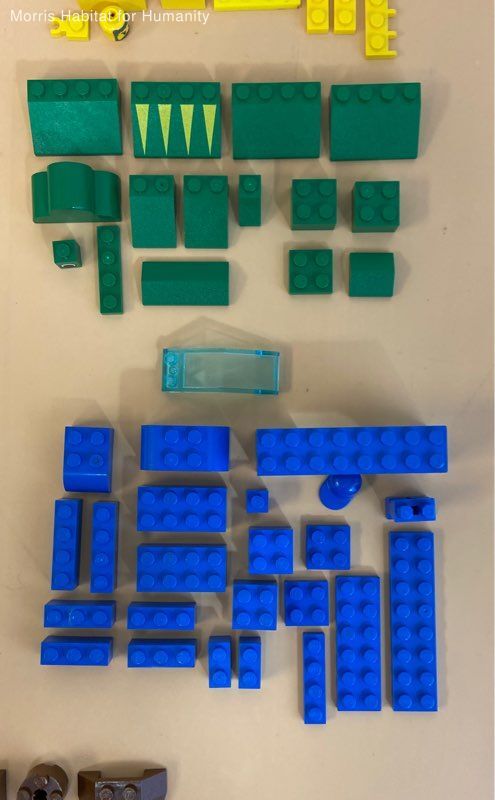 LEGO 1 lbs Lot Assorted Building Bricks for Replacements