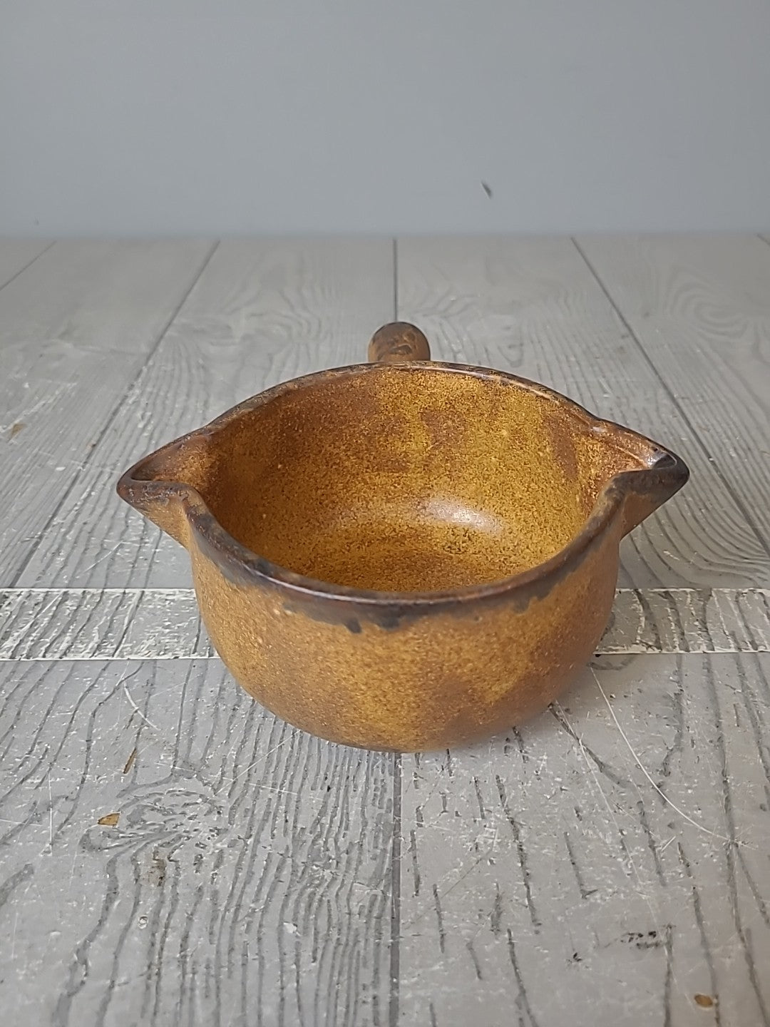 Vintage Mccoy Pottery Canyon Glazed Stoneware Gravy Server Bowl - 428 Pot