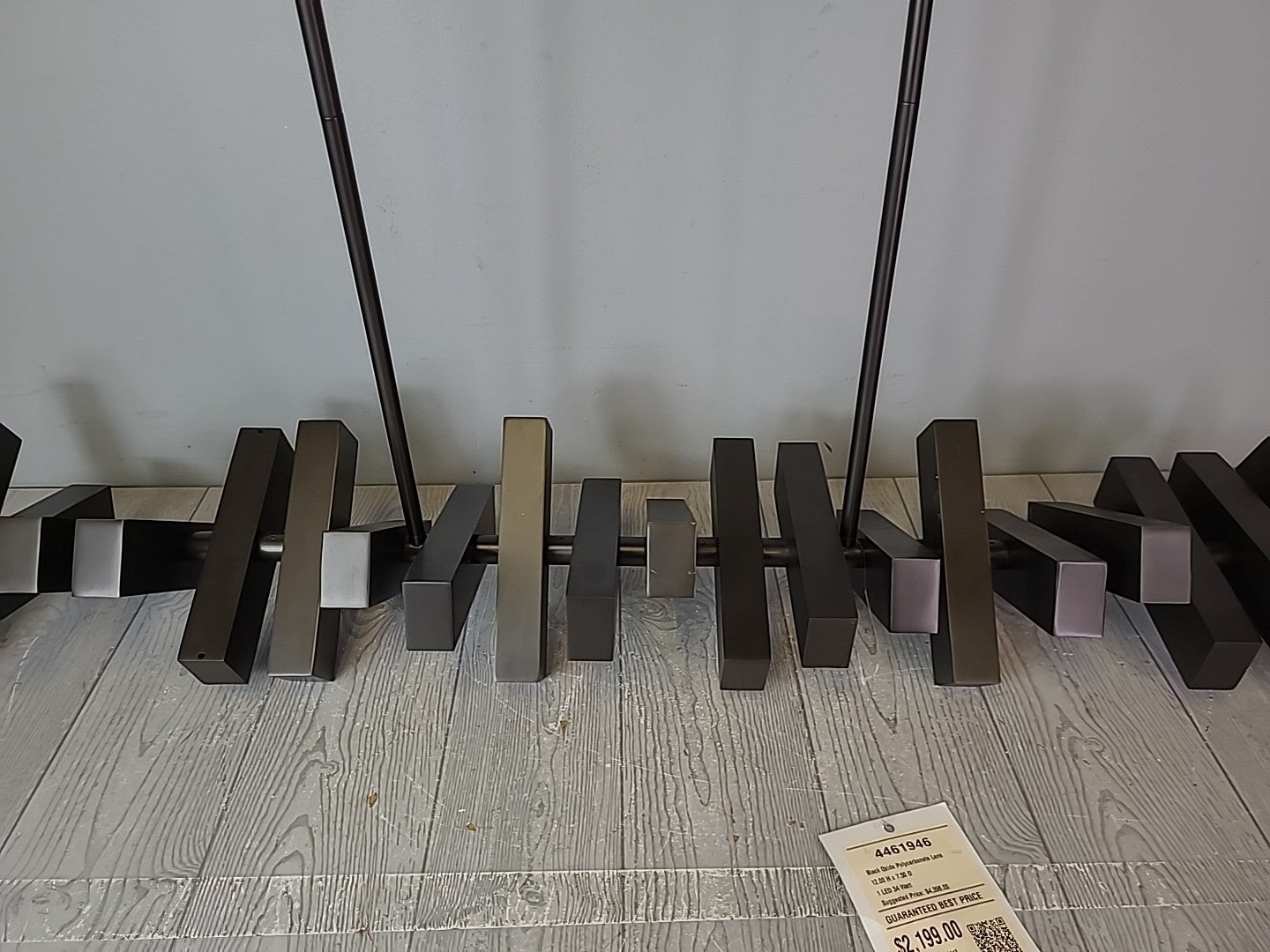 Fredrick Ramond Stitch LED 42 inch Painted Black Oxide Chandelier Ceiling Light