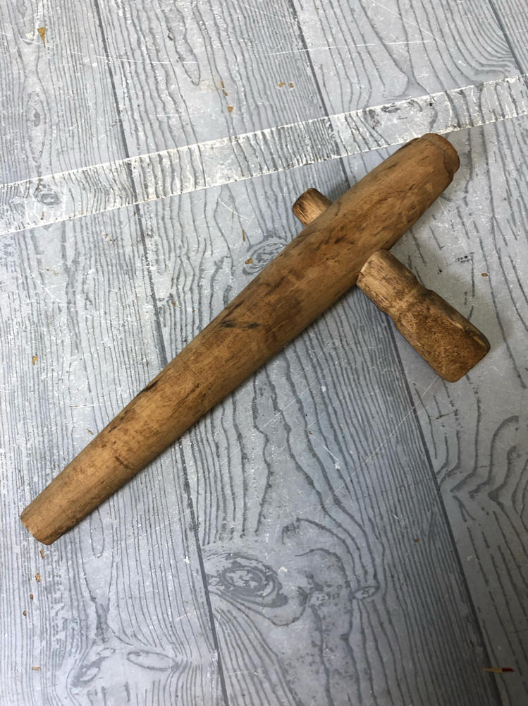 Primitive Wooden Beer Whiskey Wine Barrel Keg Tap Spigot Bung Primitive