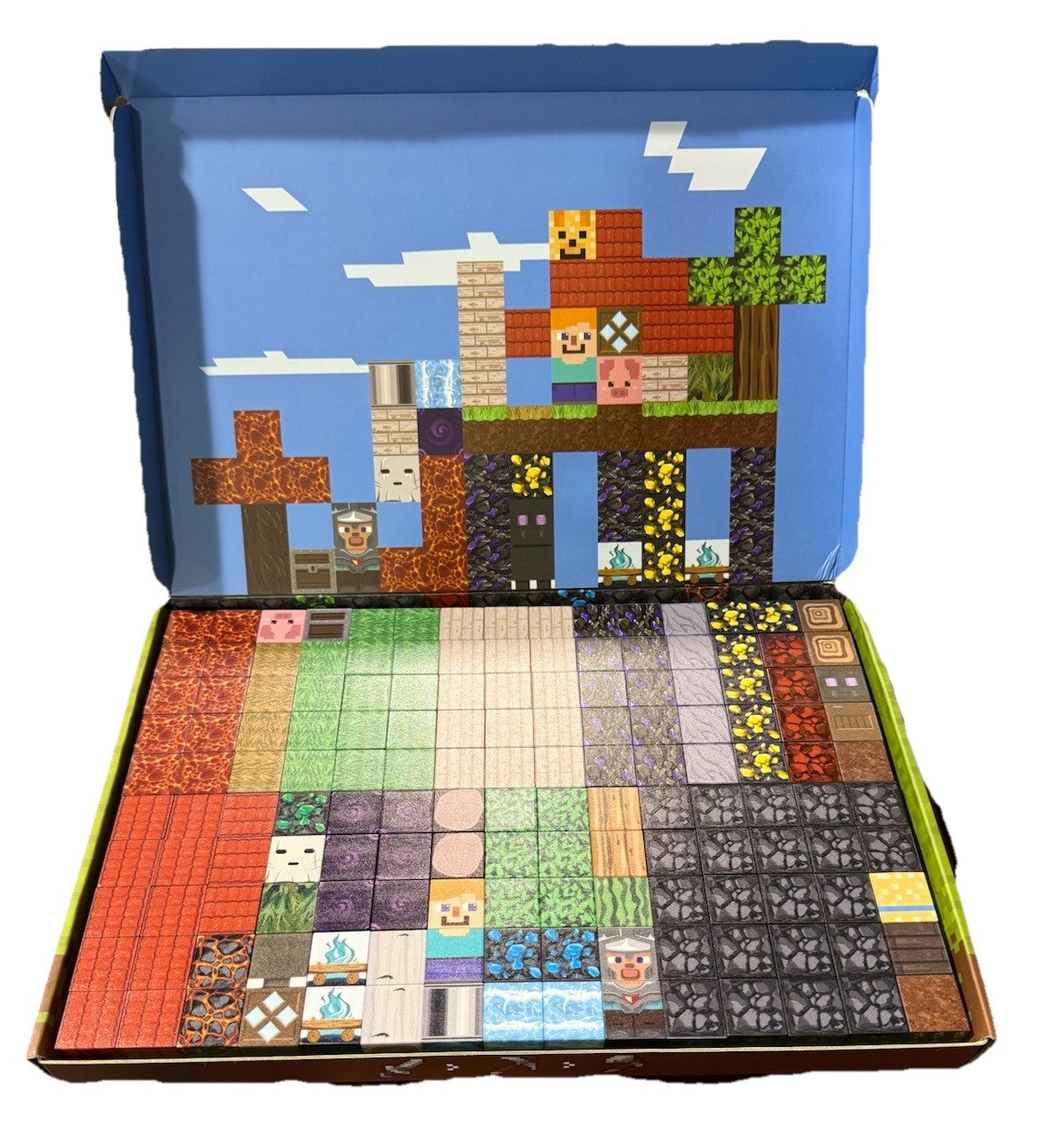 Magnetic Building Cubes New In Box Mine Craft-Inspired Stocking Stuffer