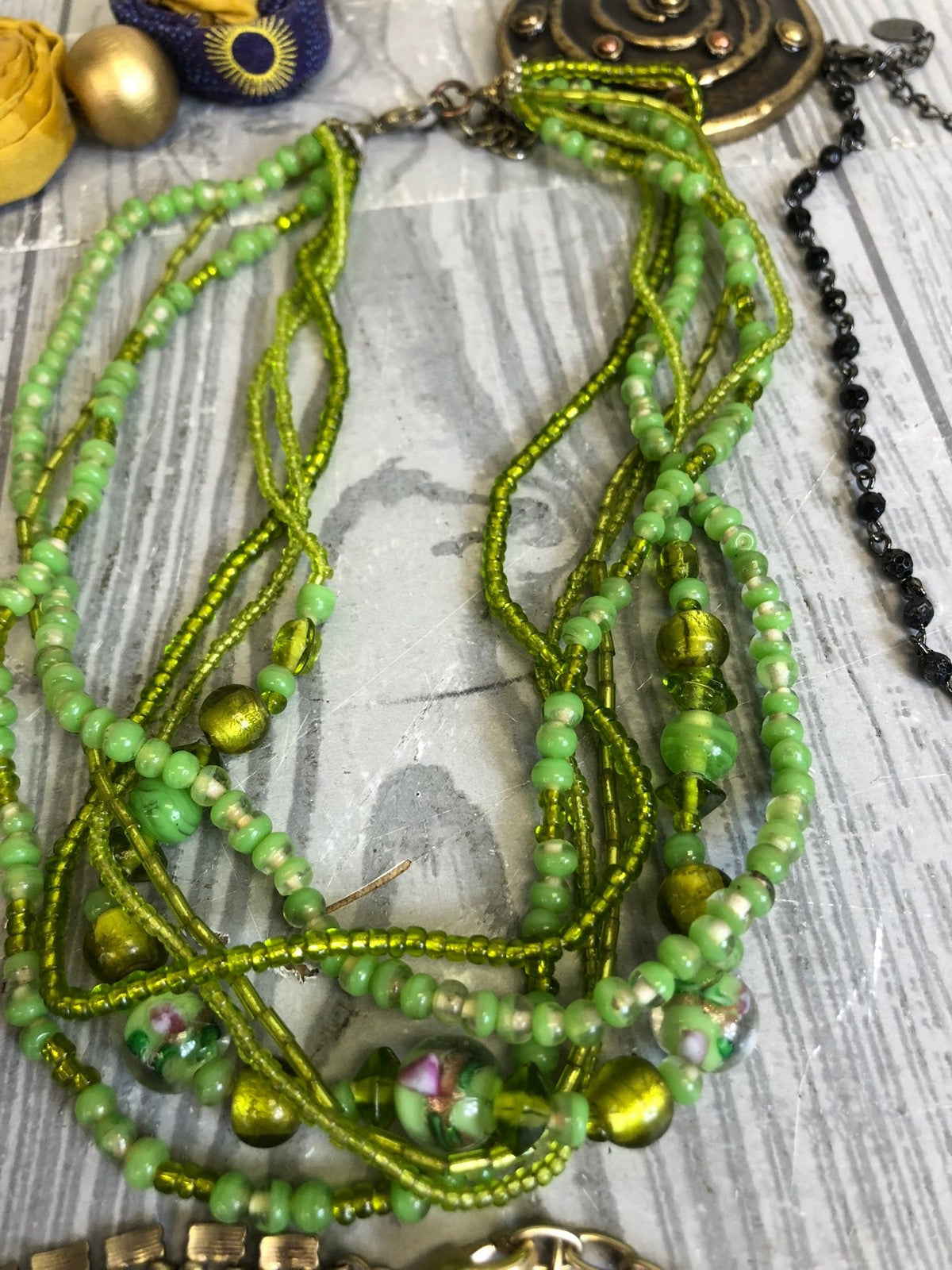 2.8 Pound Mixed Lot of Necklaces- Costume Jewelry with Pearls and Beads