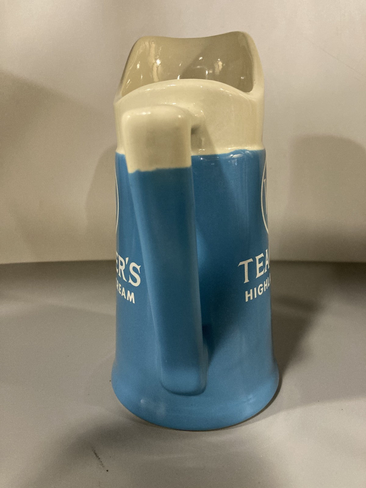 Vintage Collectible Ceramic Liquor Jug/Pitcher WT&S Teacher's Highland Cream