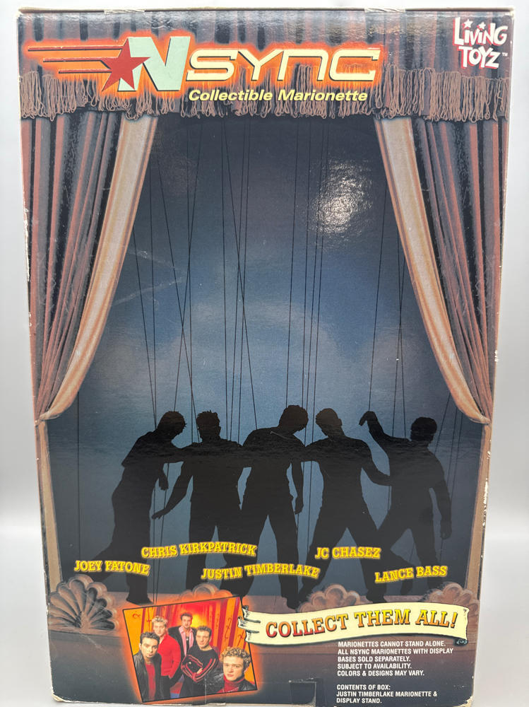 2000 NSYNC Marionette Justin Timberlake Action Figure Doll By Living Toys