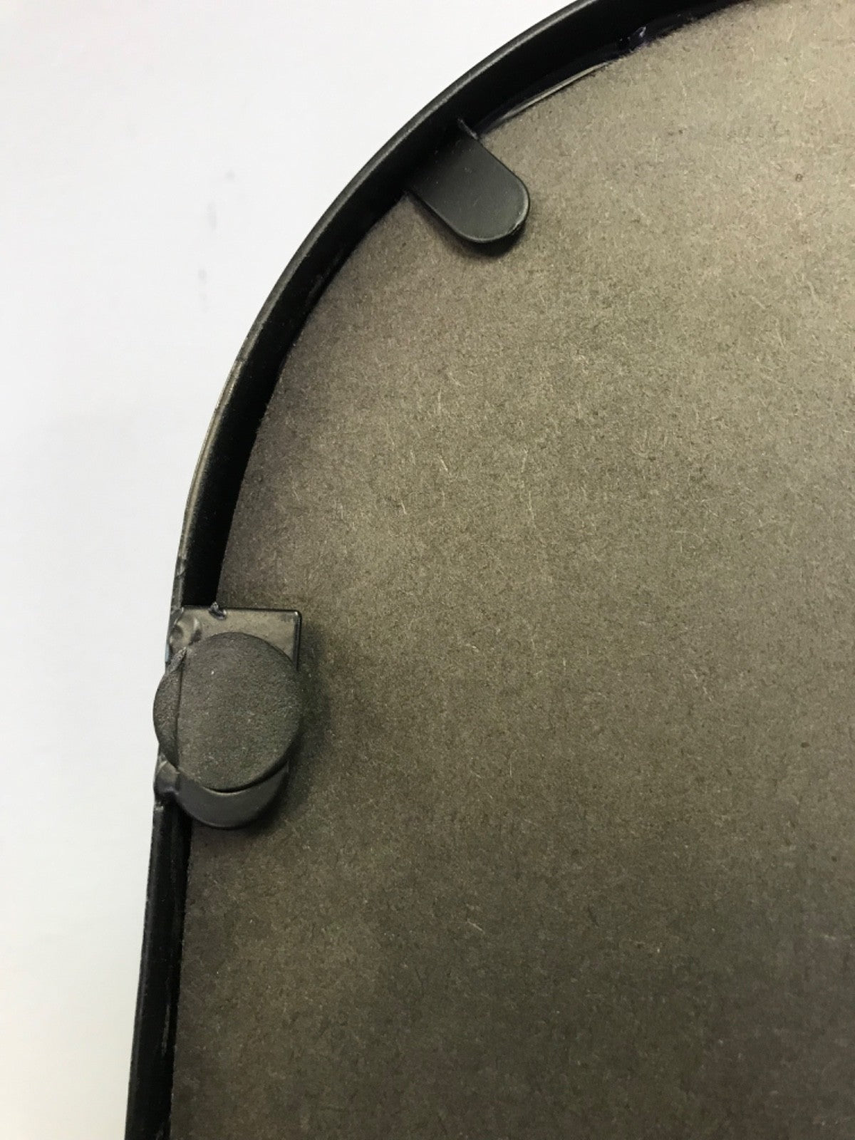 Kirkland's Home Black Metal Curved Dana Mantle Mirror
