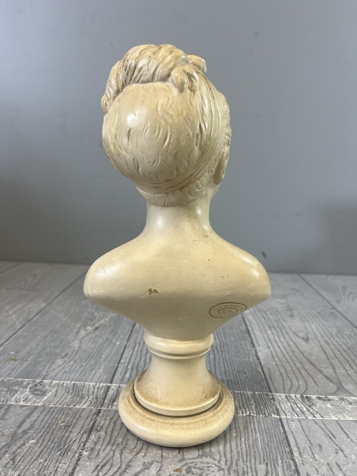 Vintage 1970s ABCO Girl Bust Alexander Backer Bust of Girl Sculpture