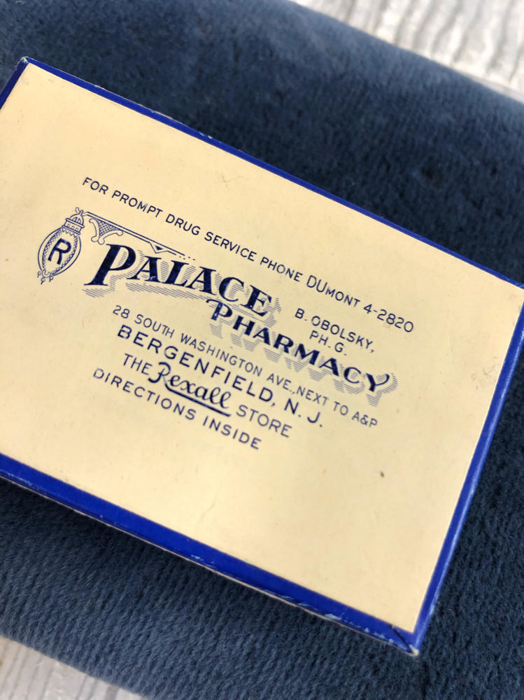 Vintage Advertising Palace Pharmacy The Rexall Store Bergenfield, NJ