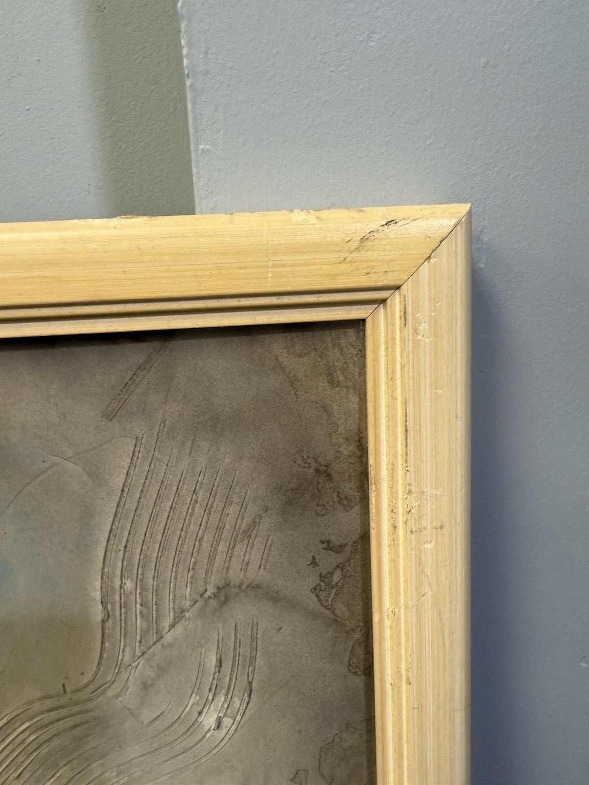 Mixed Media Art In The Style Of Michel De Caso Signed Abstract Geometric Pastels
