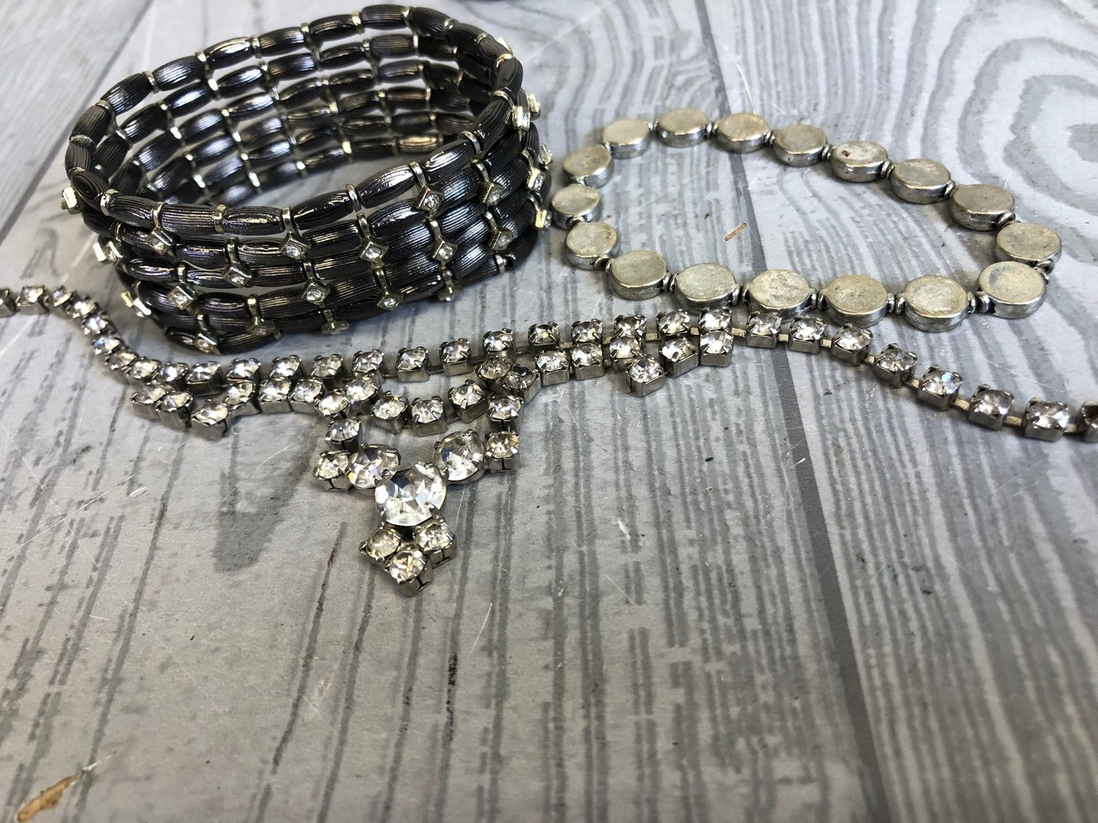 1.8 Pound Lot of Earth Tone Necklaces and Bracelets- Costume Jewelry Mixed Bag