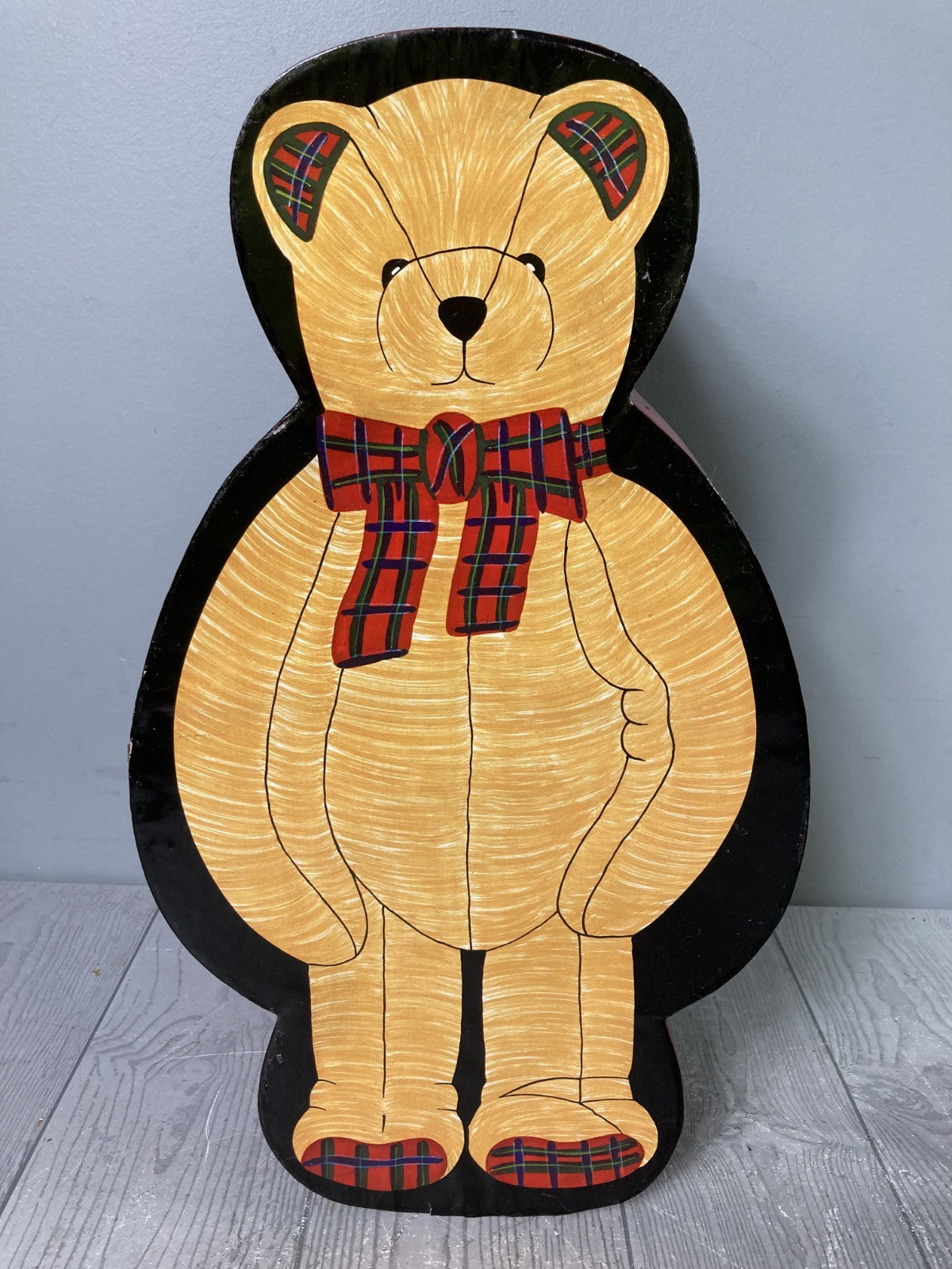 Lillian Vernon 17" Teddy Bear Plush in Original Bear Shaped Box