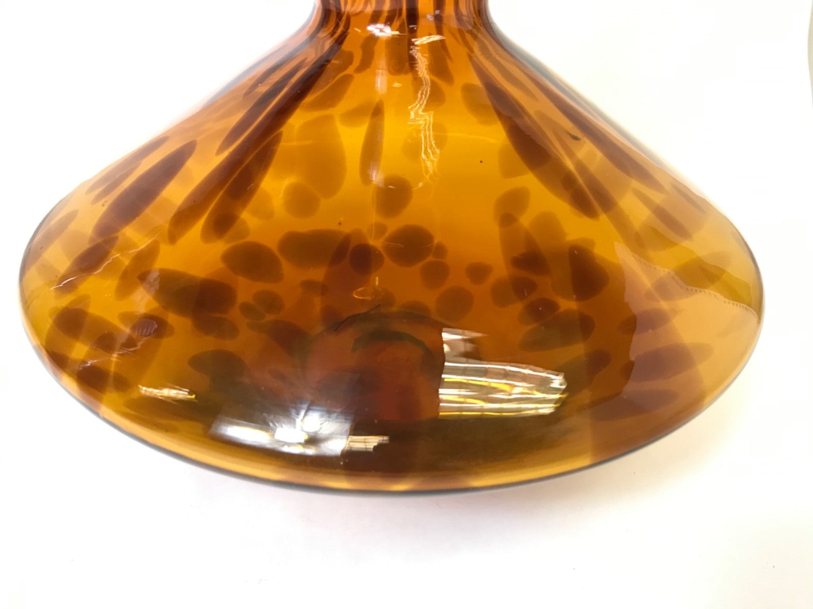 Vintage Amber Cloud Colored Art Nouveau Style Vase