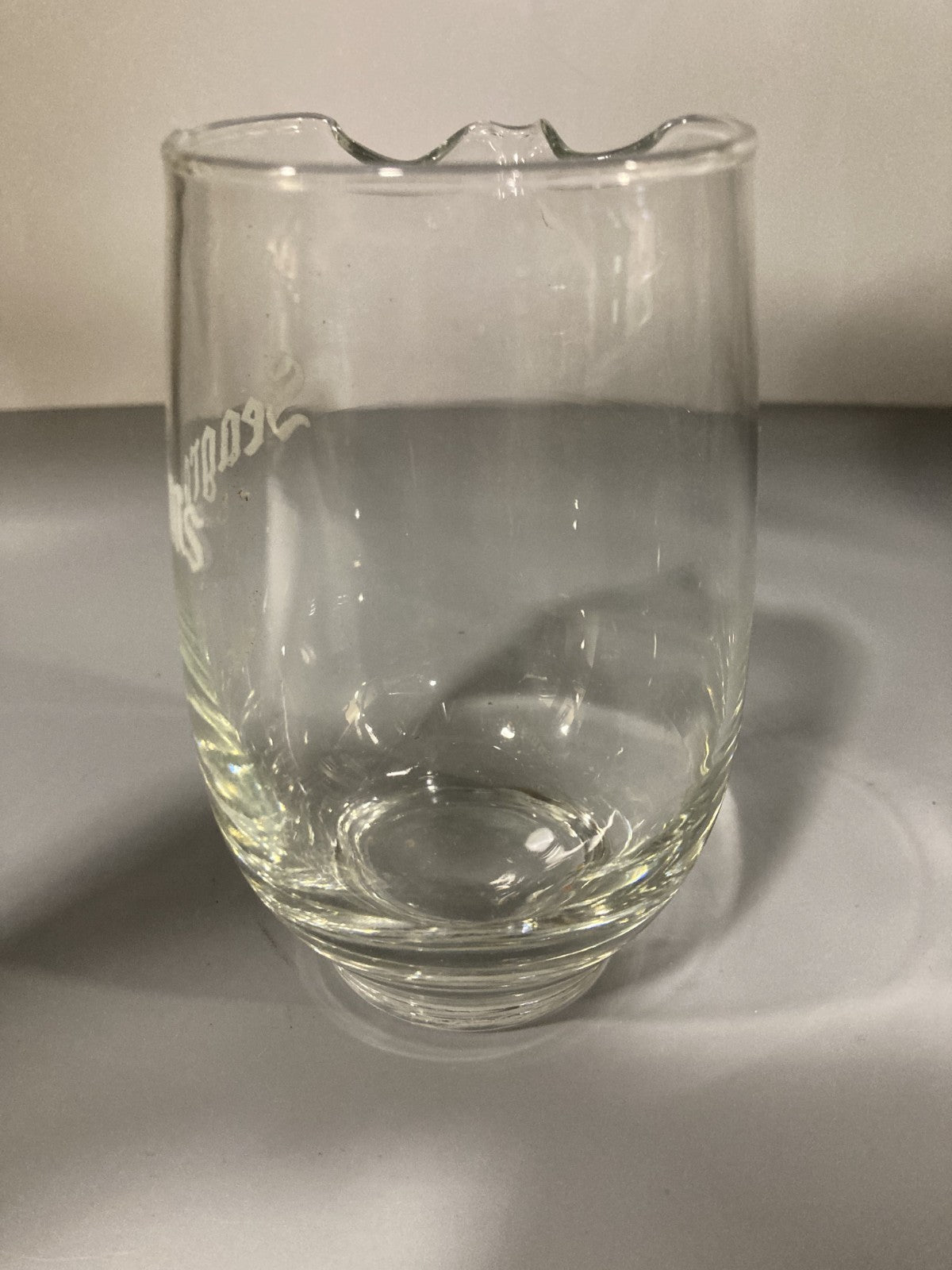 Vintage Collectible Ceramic Liquor Seagram's Mini Jug/Pitcher Perfect Pour Clear