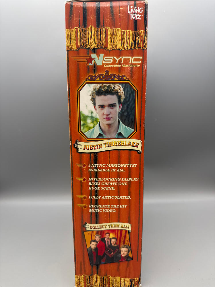 2000 NSYNC Marionette Justin Timberlake Action Figure Doll By Living Toys