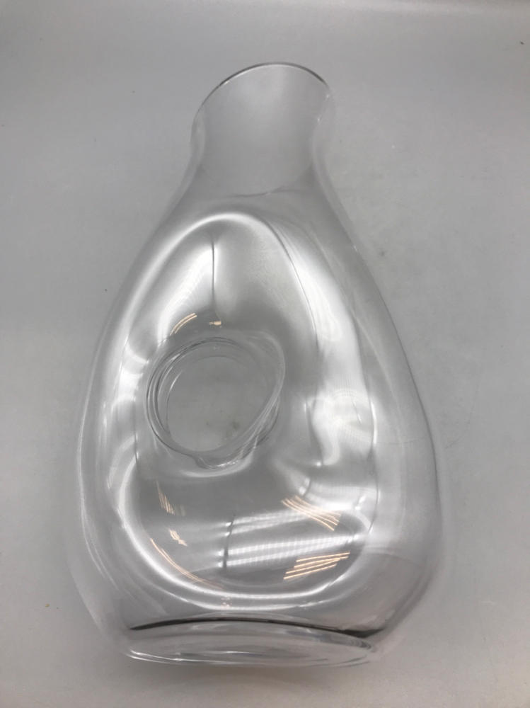 Crofton Wine Decanter Clear Glass Any Beverage Modern Design Handle - NIB