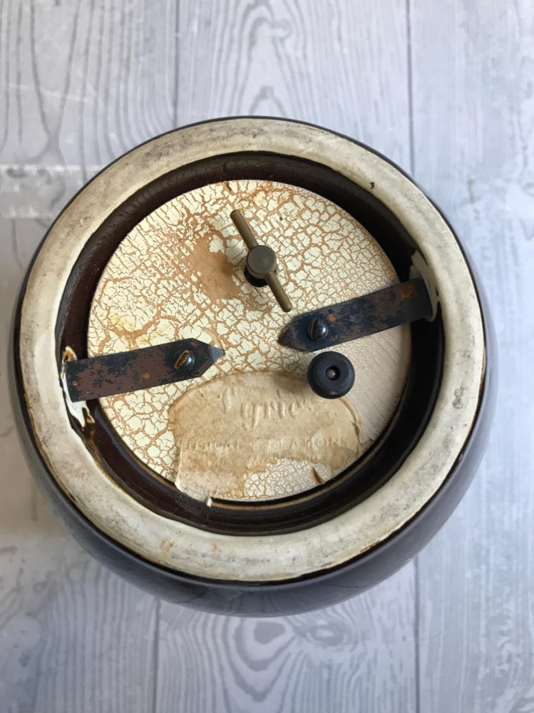Vintage Little Brown Jug Music Box Plays When Lifted Ceramic Hillbilly Sears