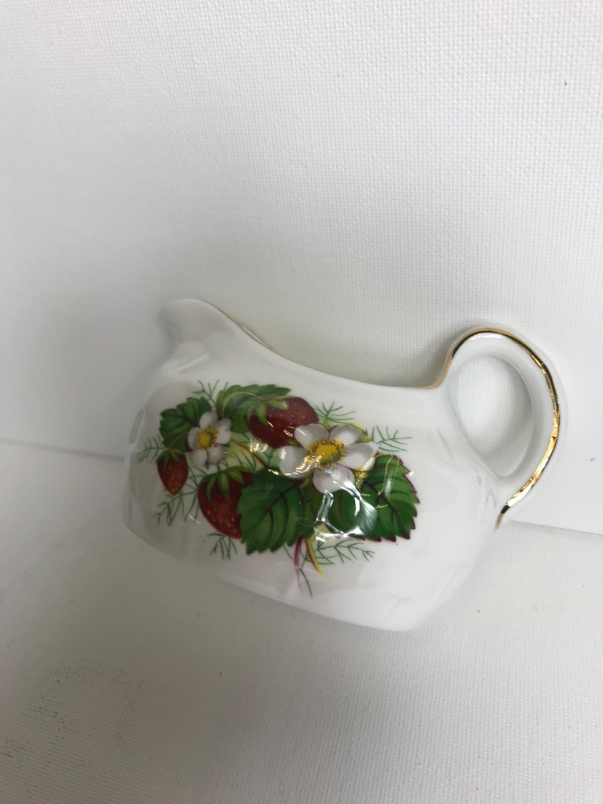 Vintage Hammersley Strawberry Ripe Basket w/ Creamer and Sugar Bowl- Spode China