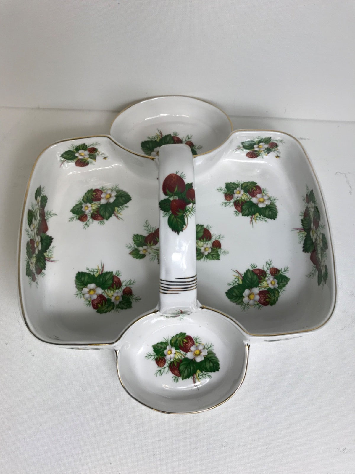 Vintage Hammersley Strawberry Ripe Basket w/ Creamer and Sugar Bowl- Spode China