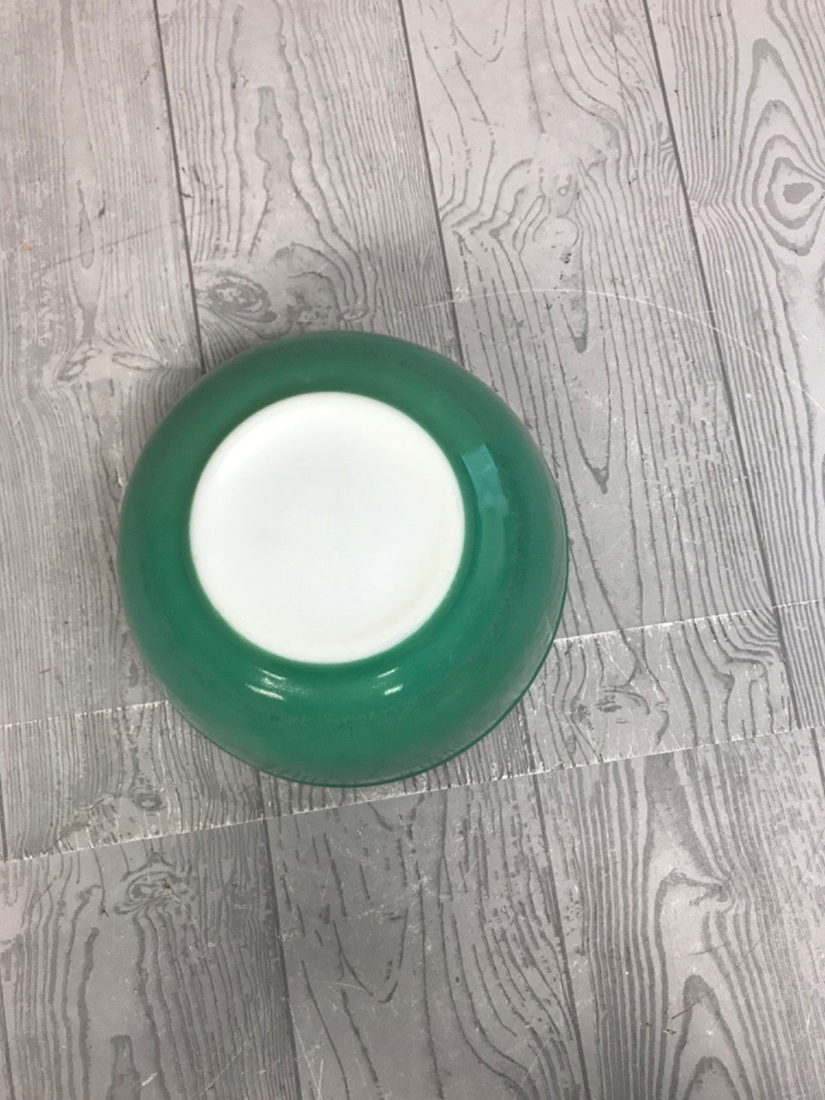 Vintage Pyrex Green Bowl - 8.5" x 8.5"