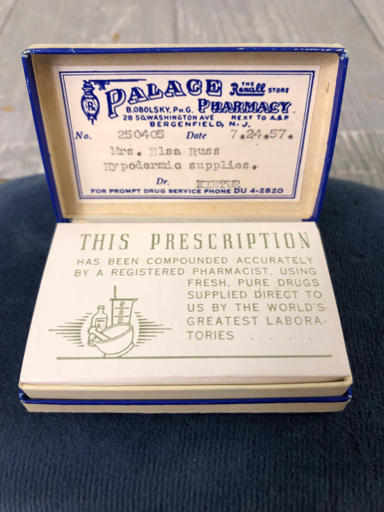 Vintage Advertising Palace Pharmacy The Rexall Store Bergenfield, NJ