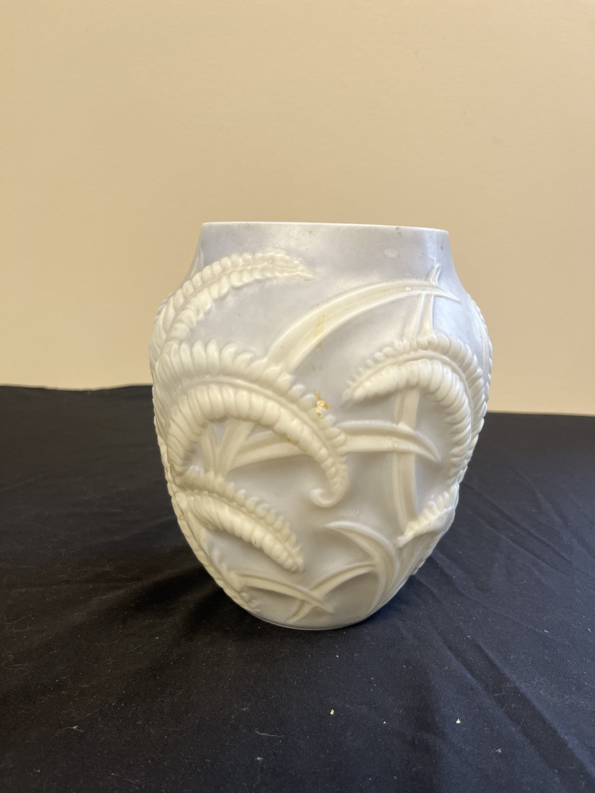 Vintage Phoenix Glass Co Art Deco Vase with Fern Design 30s Decor