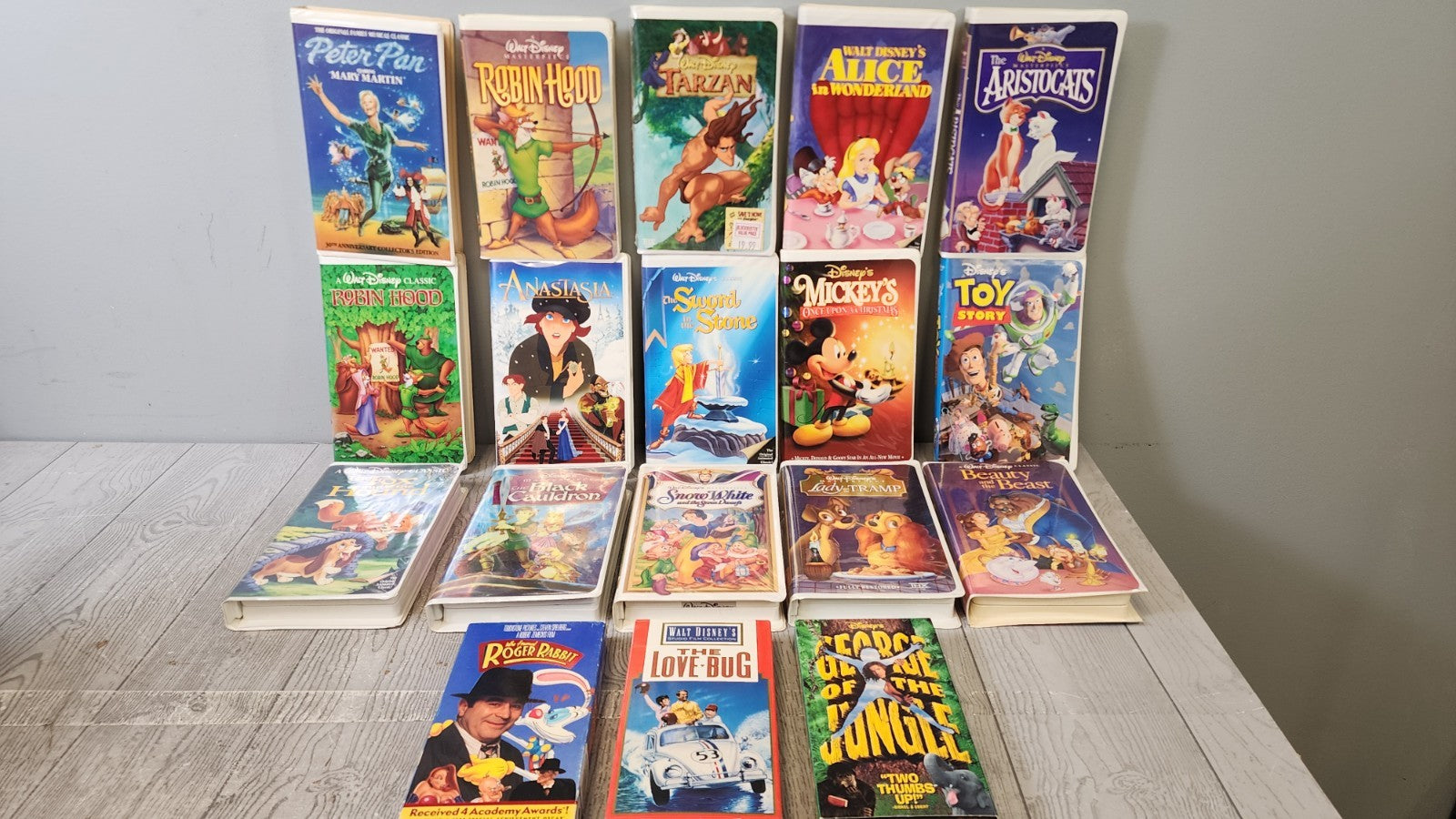 Vintage Lot of 74 Children's Movies Mostly Disney VHS Tapes Untested Video Tapes