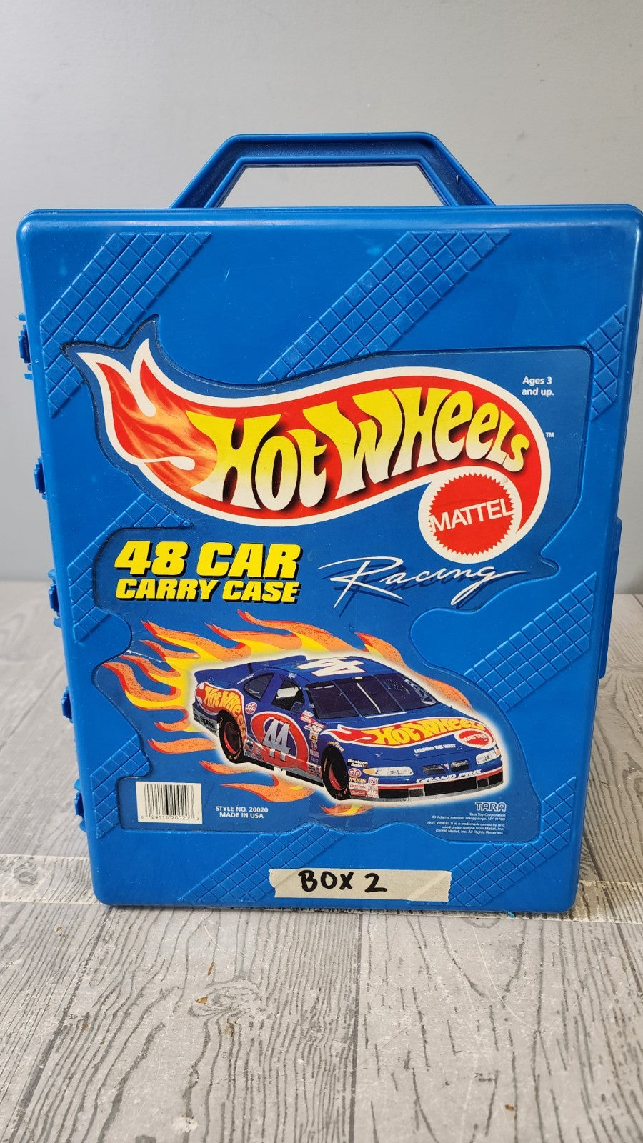 Mattel Hot Wheels Blue 48 Car Carrying Case Filled with 58 Cars! 2000s (Box 2)