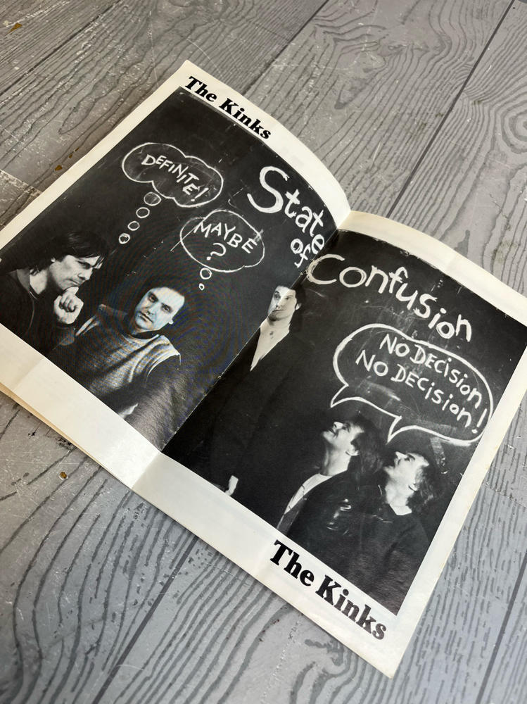 1983 The Kinks Ray Davies Rock & Roll Concert Program Meadowlands Arena Jersey