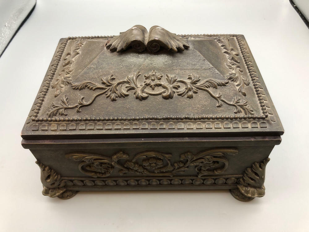 antique metal box