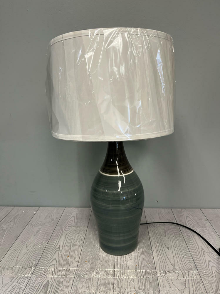 grey & blue lamp
